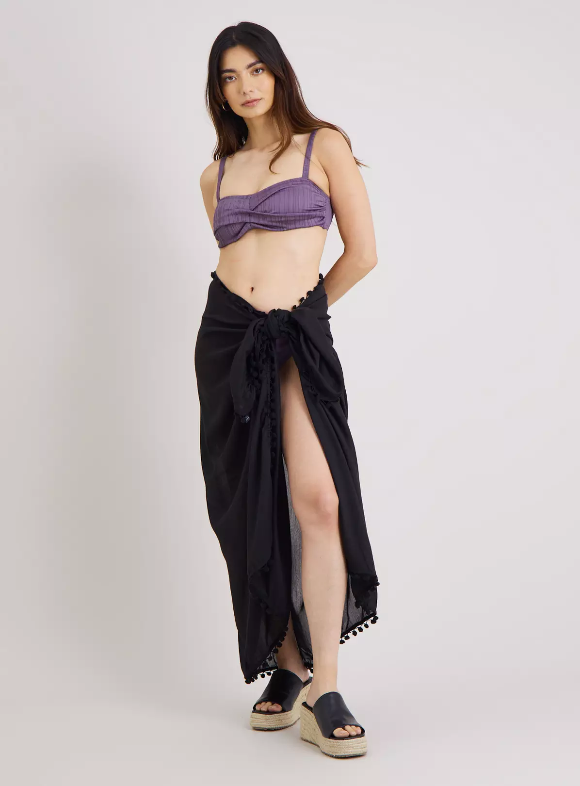 Purple Twist Front Bandeau Bikini Top 16 6 Purple Twist Front Bandeau Bikini Top 16 - Image 6