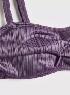 Purple Twist Front Bandeau Bikini Top 16 8 Purple Twist Front Bandeau Bikini Top 16 -Fit In Dress Sales tuc142237775 Lilac R Z004A