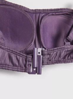 Purple Twist Front Bandeau Bikini Top 16