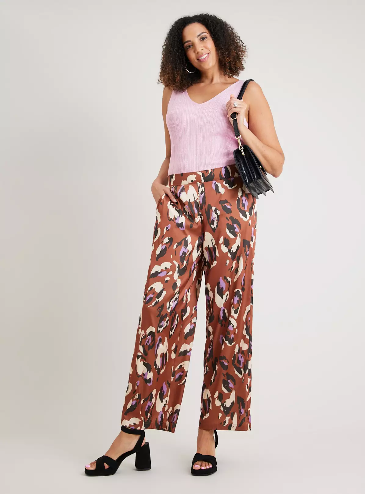 Pink Ribbed Glitter Vest Top 24 5 Pink Ribbed Glitter Vest Top 24 - Image 5