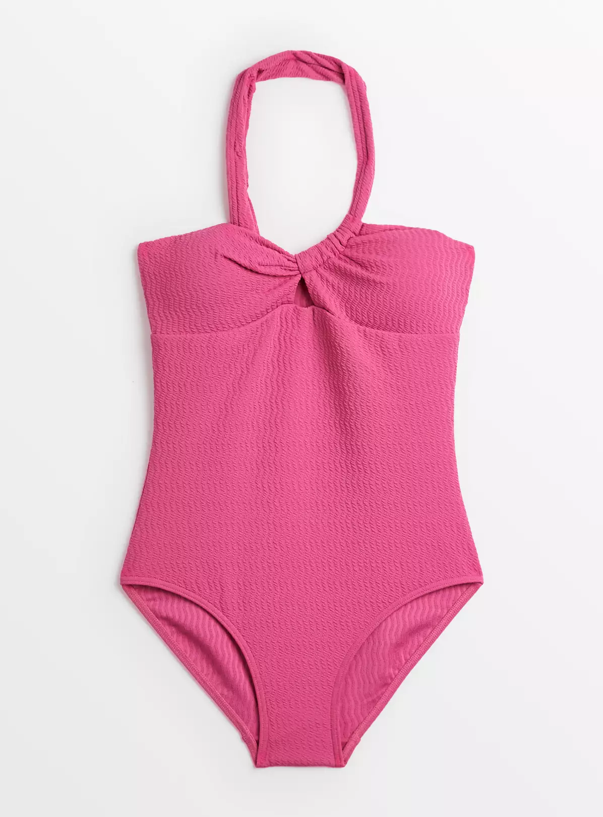 Pink Asymmetrical Textured Swimsuit 20 2 Pink Asymmetrical Textured Swimsuit 20 - Image 2