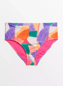 Pink Abstract Bikini Bottoms 20