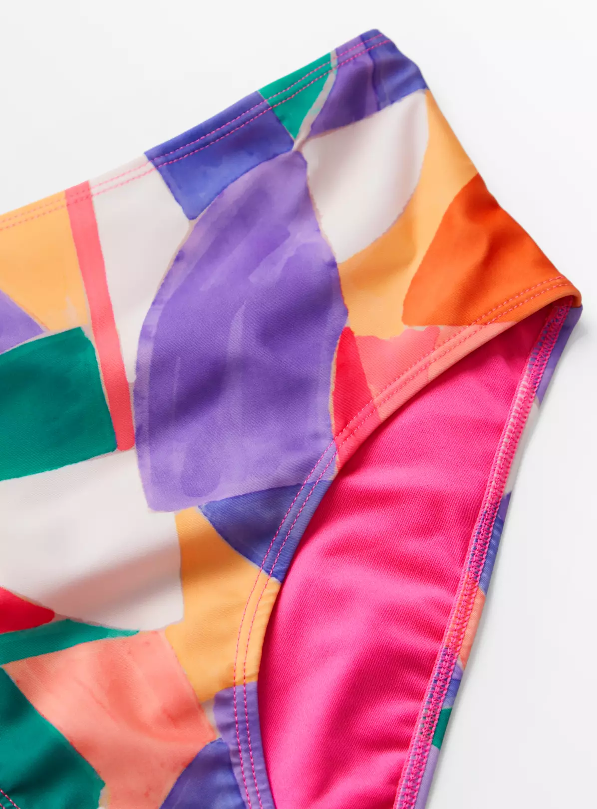 Pink Abstract Bikini Bottoms 12 2 Pink Abstract Bikini Bottoms 12 - Image 2