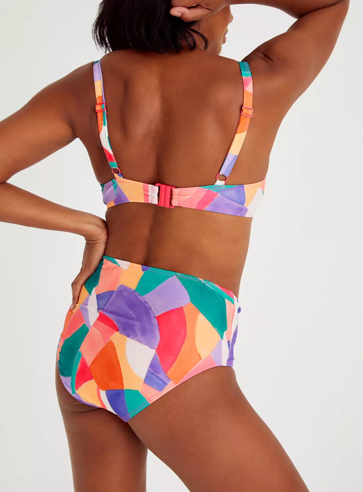 Pink Abstract Bikini Bottoms 12 5 Pink Abstract Bikini Bottoms 12 - Image 5