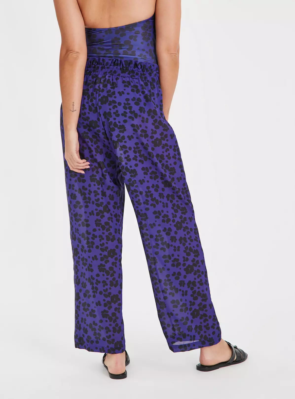 Blue Leopard Print Beach Trousers 24 1 Blue Leopard Print Beach Trousers 24