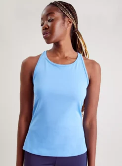 Active Blue Convertible Strap Vest Top 24 -Fit In Dress Sales tuc142504802 Blue R Z001A