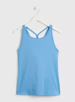 Active Blue Convertible Strap Vest Top 24