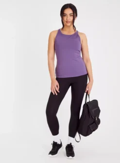 Active Purple Strappy Vest Top 12 -Fit In Dress Sales tuc142504950 Purple R Z002A