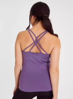 Active Purple Strappy Vest Top 12 -Fit In Dress Sales tuc142504950 Purple R Z004A