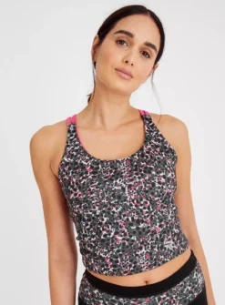 Active Leopard Coord Print Crop Top 24 -Fit In Dress Sales tuc142519781 Multi20Coloured R Z001A