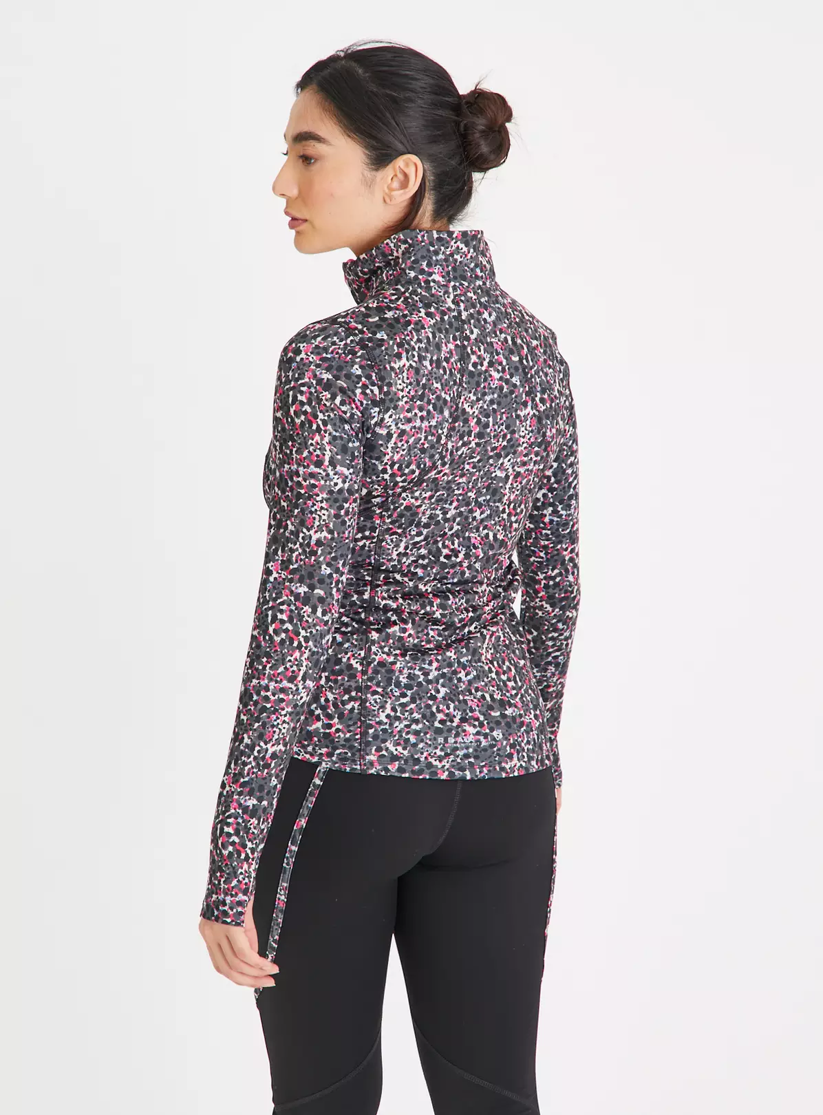 Active Leopard Print Quarter Zip Jacket 20 1 Active Leopard Print Quarter Zip Jacket 20