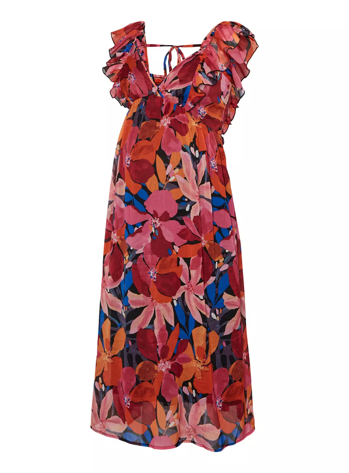 MAMALICIOUS Aprilia All Over Print Woven Midi Dress S/UK8 4 MAMALICIOUS Aprilia All Over Print Woven Midi Dress S/UK8 - Image 4