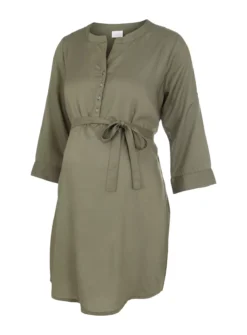 MAMALICIOUS Khaki Maternity & Nursing Tunic L/UK12 8 MAMALICIOUS Khaki Maternity & Nursing Tunic L/UK12 -Fit In Dress Sales tuc142547984 Green R Z005A