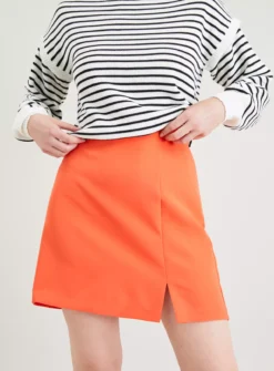 Orange Side Split Mini Skirt 20 9 Orange Side Split Mini Skirt 20 -Fit In Dress Sales tuc142670587 Orange R Z001A