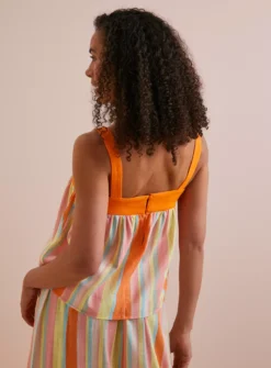 Everbelle Candy Stripe Smock Style Cami Top 16