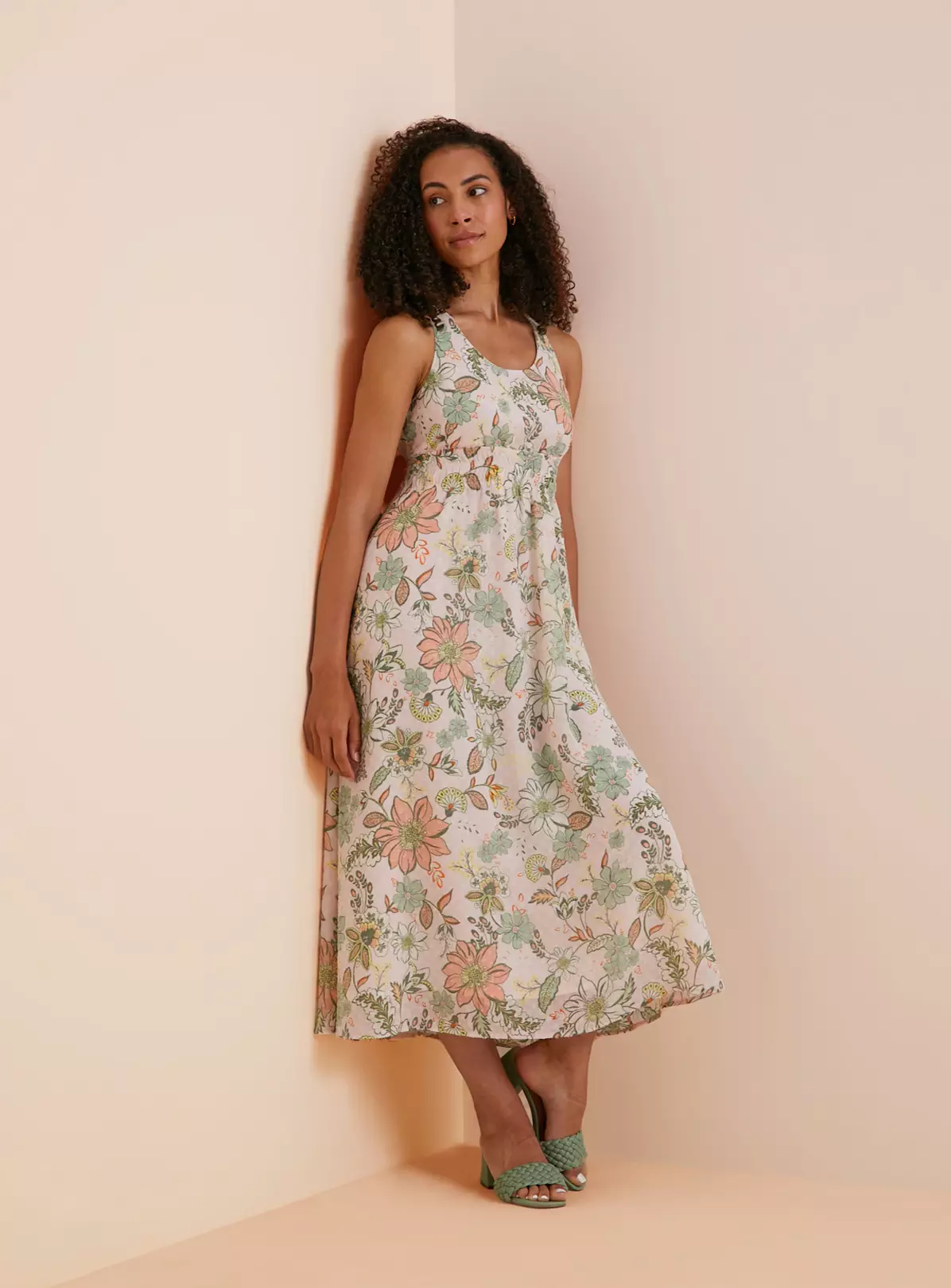 Everbelle Floral Backless Midi Dress 6 3 Everbelle Floral Backless Midi Dress 6 - Image 3