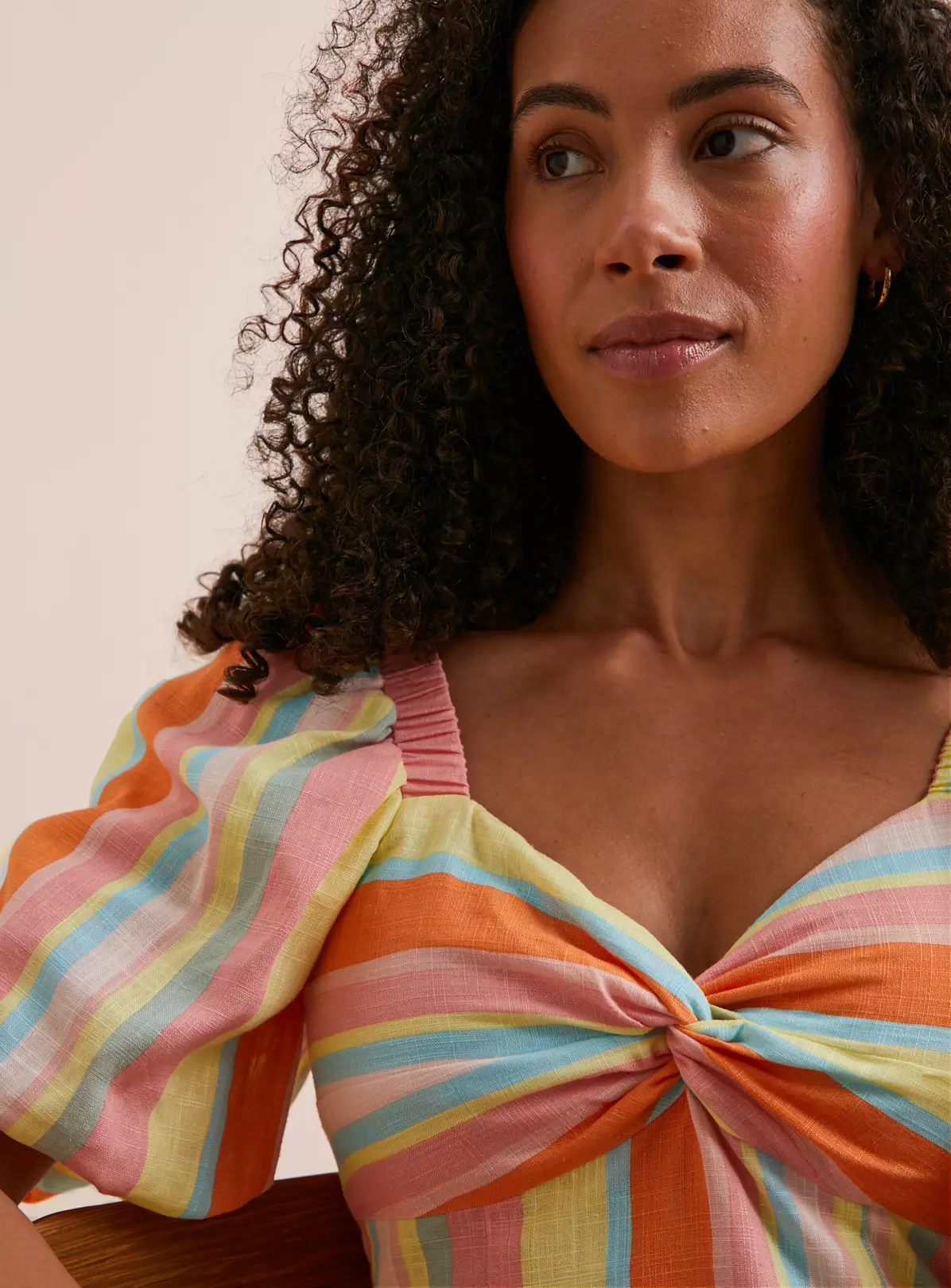 Everbelle Candy Stripe Knot Front Playsuit 6 1 Everbelle Candy Stripe Knot Front Playsuit 6