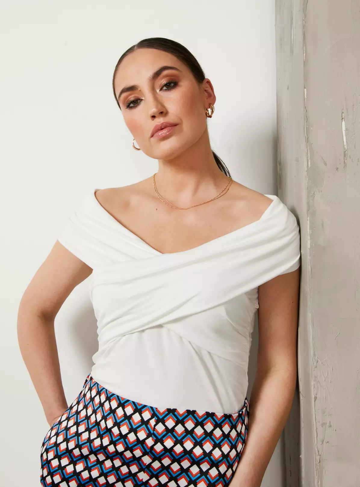 For All The Love Off The Shoulder Bardot Wrap Top 18 1 For All The Love Off The Shoulder Bardot Wrap Top 18