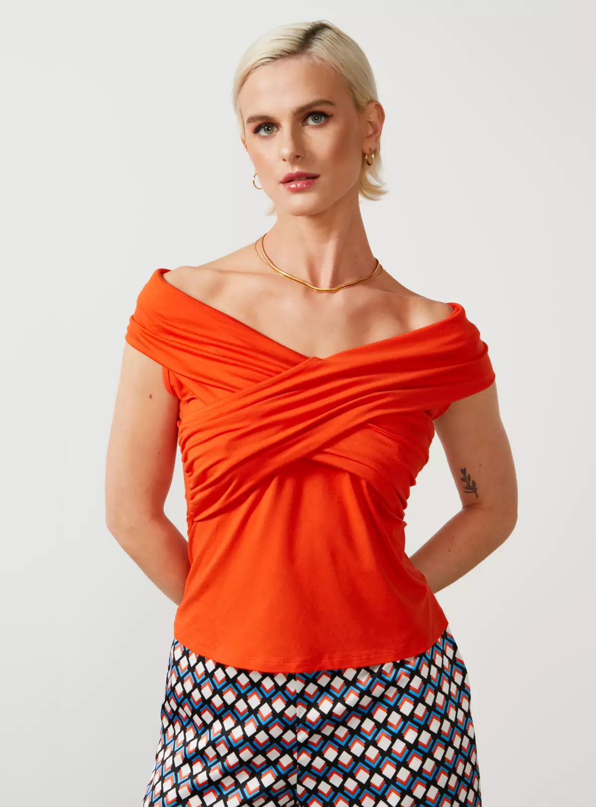 For All The Love Off The Shoulder Bardot Wrap Top 12 2 For All The Love Off The Shoulder Bardot Wrap Top 12 - Image 2