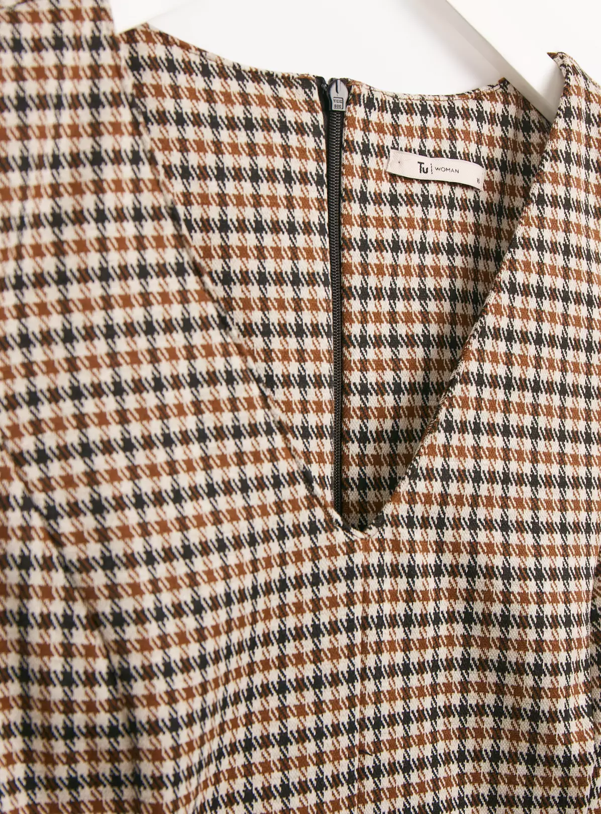 Check Ponte V Neckline Pinafore 18 2 Check Ponte V Neckline Pinafore 18 - Image 2