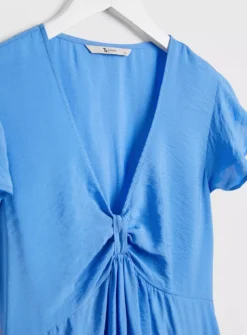 Blue Frill Sleeve Midi Dress 20 7 Blue Frill Sleeve Midi Dress 20 -Fit In Dress Sales tuc142914799 Blue R Z004A