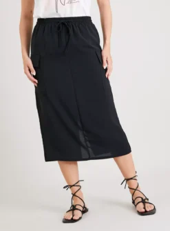 Black Cargo Skirt 16 -Fit In Dress Sales tuc142921497 Black R Z001A