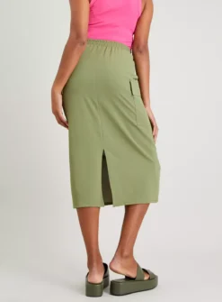 Khaki Cargo Skirt 8