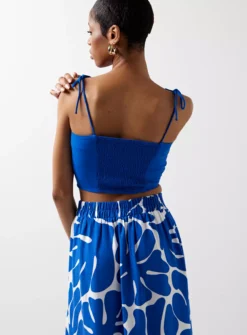 For All The Love Linen Tie Shoulder Coord Cami 8 -Fit In Dress Sales tuc142949289 Blue R Z003A