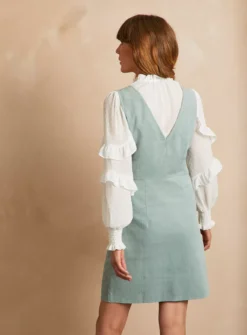 EVERBELLE Green Corduroy Pinny Mini Dress 8 6 EVERBELLE Green Corduroy Pinny Mini Dress 8 -Fit In Dress Sales tuc142955347 Green R Z004A