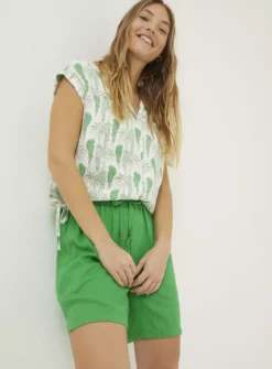 FATFACE Tenby Linen Shorts - 18