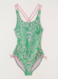 FATFACE Tropical Leaves Swimsuit - 20 7 FATFACE Tropical Leaves Swimsuit - 20 -Fit In Dress Sales tuc143031648 Green R Z005A
