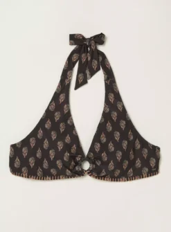 FATFACE Woodblock Bikini Top - 18 6 FATFACE Woodblock Bikini Top - 18 -Fit In Dress Sales tuc143032350 Black R Z004A