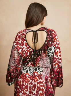 EVERBELLE Animal Print Cut Out Top 18 -Fit In Dress Sales tuc143034785 Multi20Coloured R Z004A