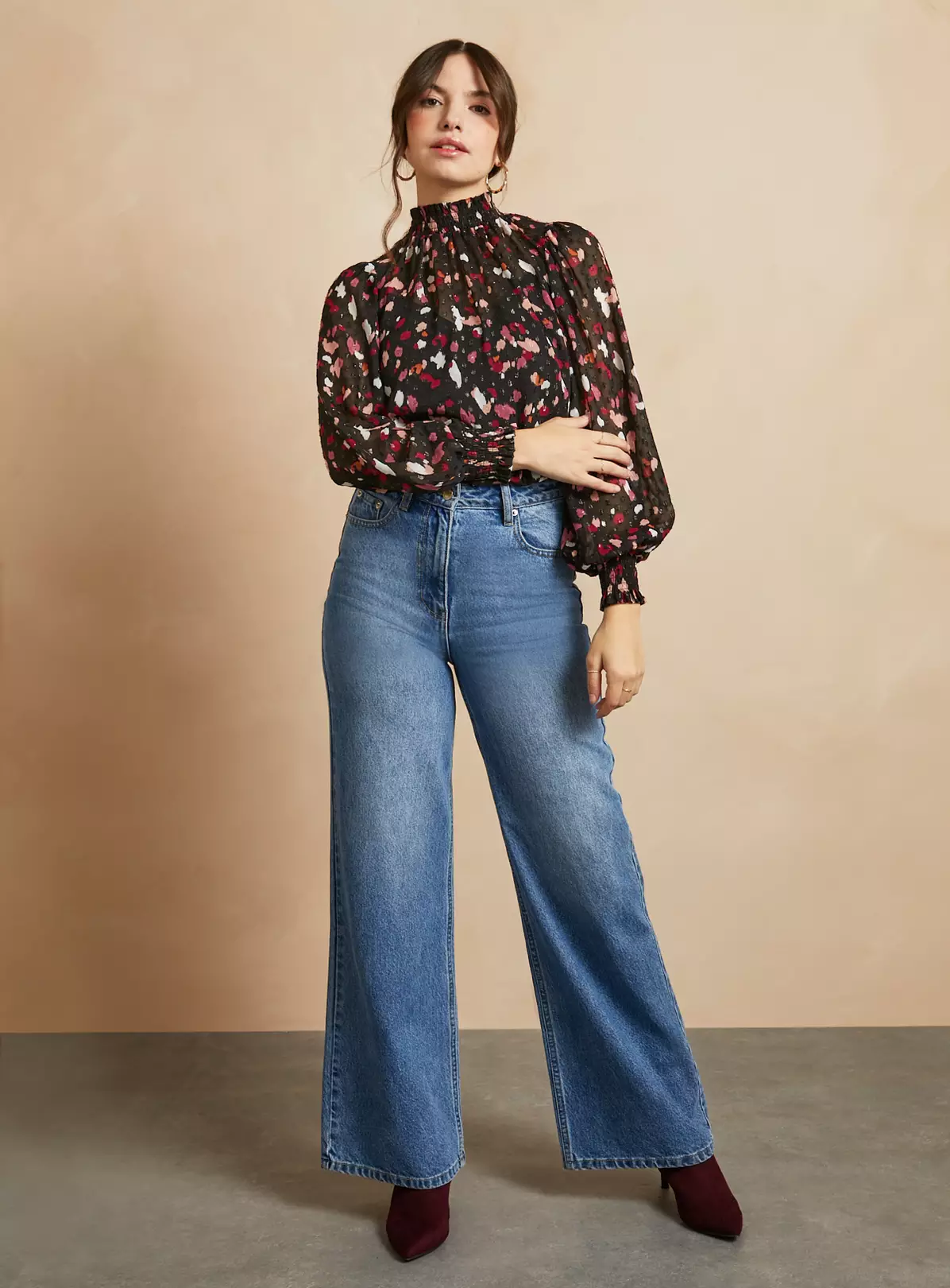 EVERBELLE Animal Floral Print Top 10 1 EVERBELLE Animal Floral Print Top 10