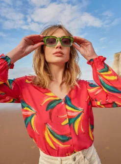 ANORAK Bananas EcoVero Cherry Top - 10 8 ANORAK Bananas EcoVero Cherry Top - 10 -Fit In Dress Sales tuc143043032 Pink R Z001A