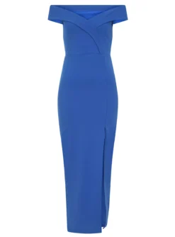 LITTLE MISTRESS Cobalt Bardot Maxi 10 -Fit In Dress Sales tuc143055789 Blue R Z003A 1