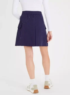 Navy Pinstripe A-Line Skirt 16 5 Navy Pinstripe A-Line Skirt 16 -Fit In Dress Sales tuc143063404 Navy R Z003A 1