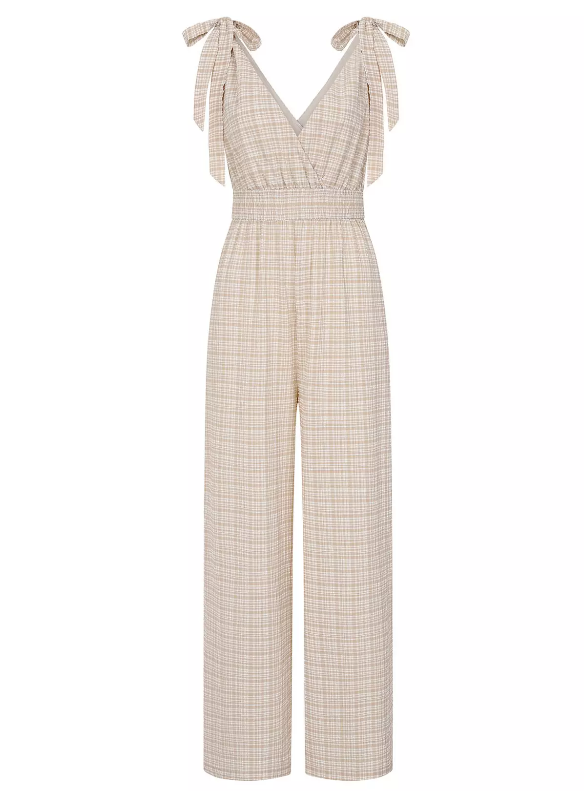 LITTLE MISTRESS Beige Check Jsuit 12 3 LITTLE MISTRESS Beige Check Jsuit 12 - Image 3