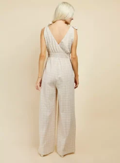 LITTLE MISTRESS Beige Check Jsuit 18