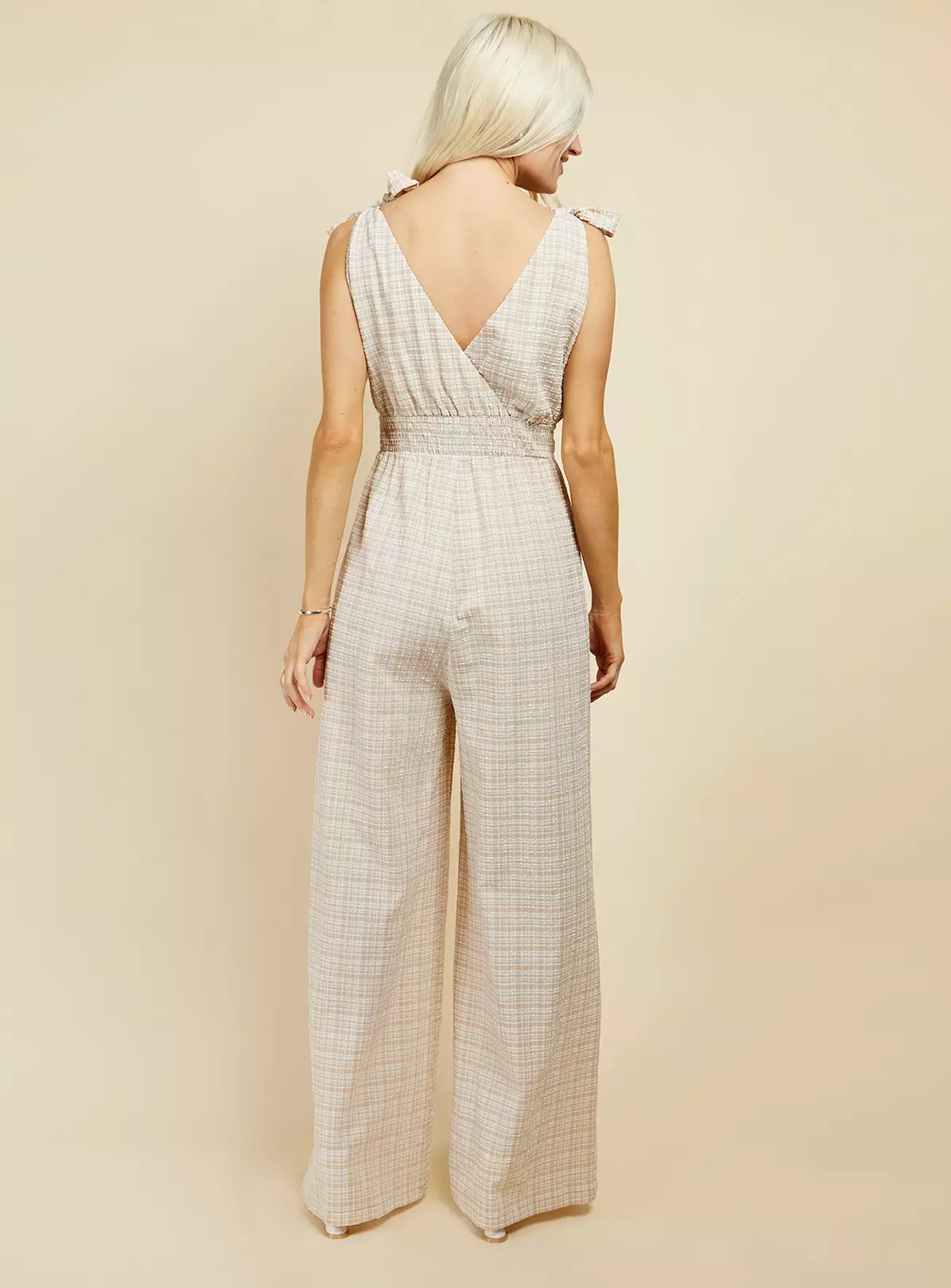 LITTLE MISTRESS Beige Check Jsuit 18 1 LITTLE MISTRESS Beige Check Jsuit 18