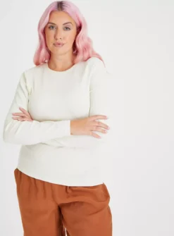 Cream Slim Fit Crew Neck Top 8 -Fit In Dress Sales tuc143150022 Cream R Z001A