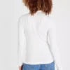 Slim Fit Cream Roll Neck Top 26