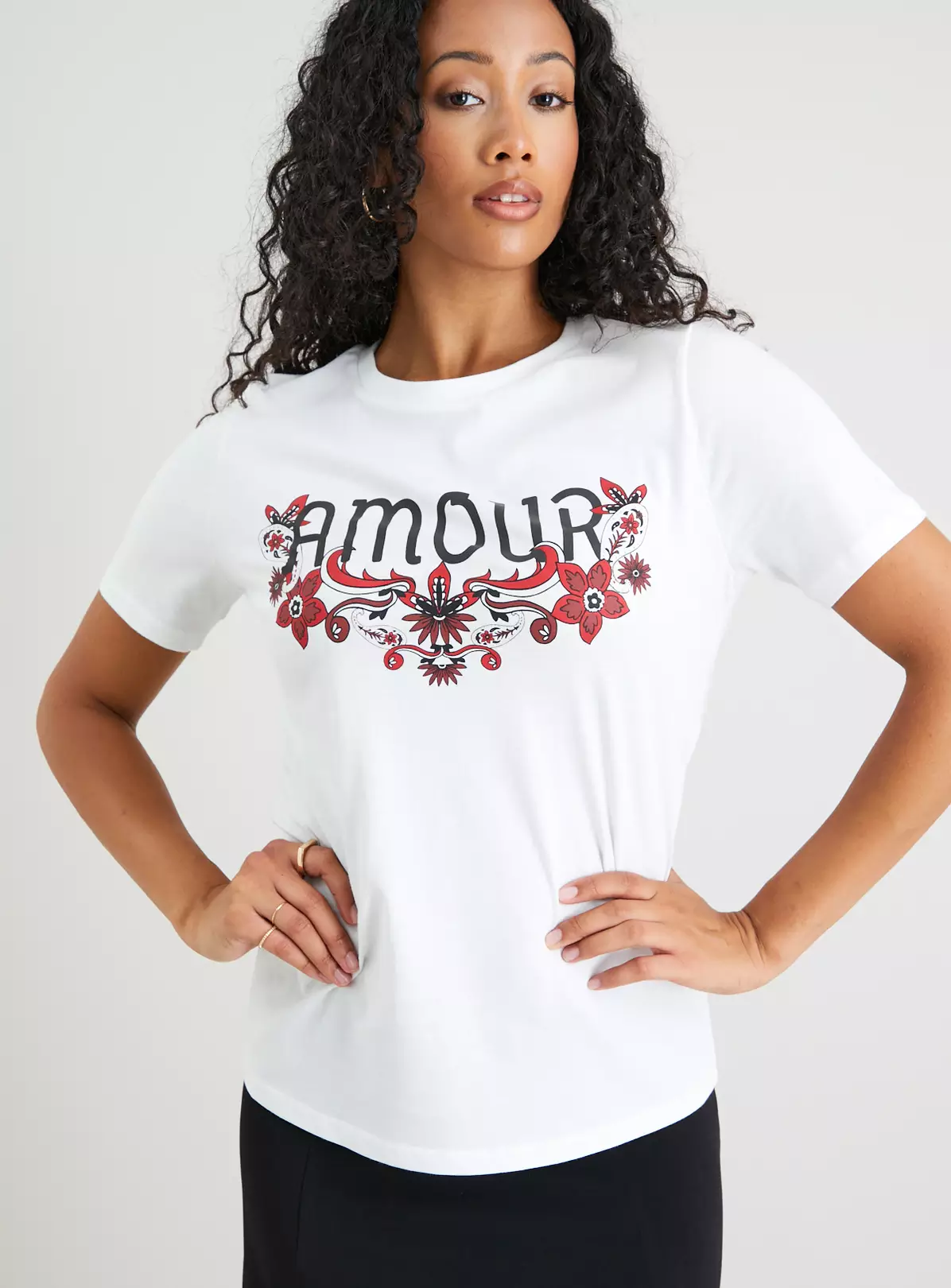 White Amour Slogan T-Shirt 22 1 White Amour Slogan T-Shirt 22