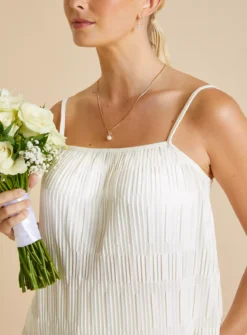 White Square Neck Plisse Cami 24 -Fit In Dress Sales tuc143261671 White R Z002A 1