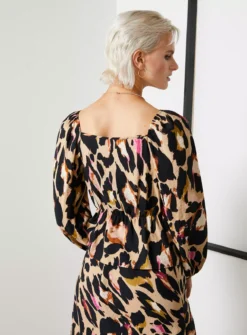 For All The Love Leopard Printed Twist Front Top 14 -Fit In Dress Sales tuc143284231 Multi20Coloured R Z003A