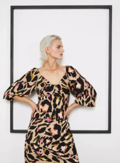 For All The Love Leopard Printed Twist Front Top 14