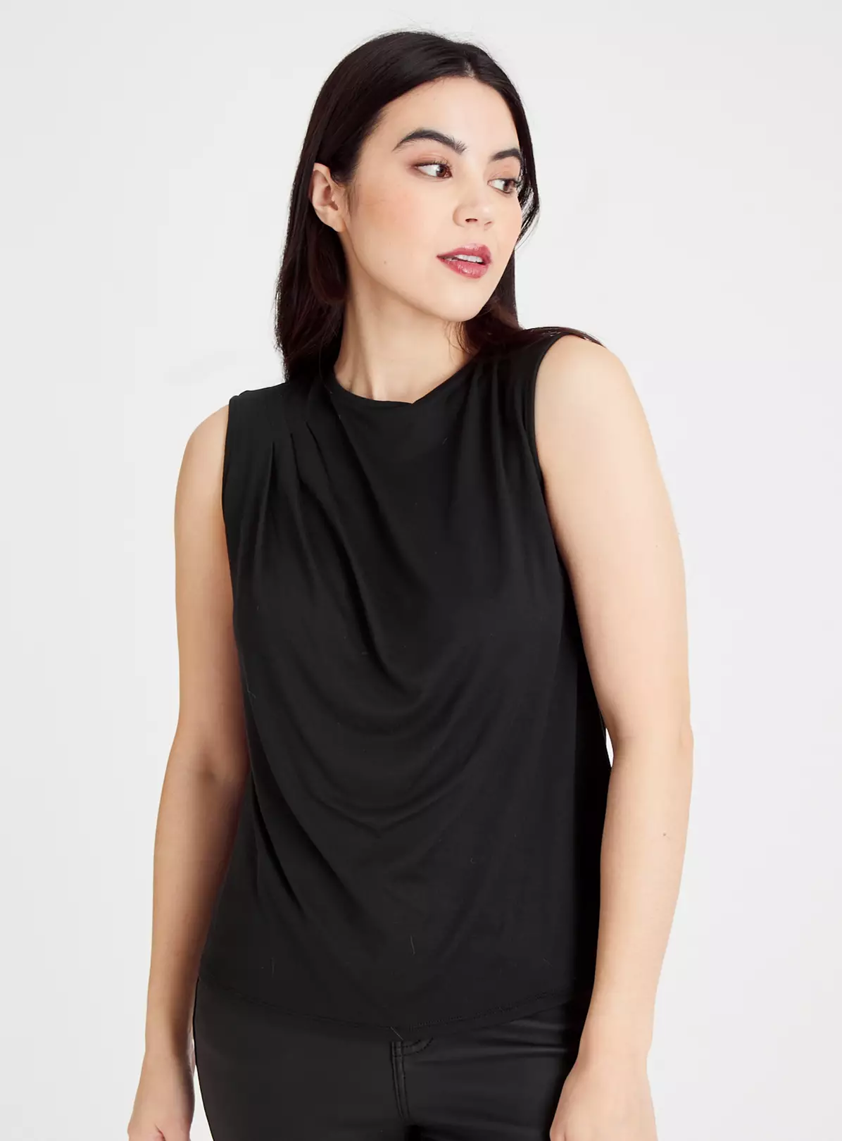 Black High Neck Shell Top 8 1 Black High Neck Shell Top 8