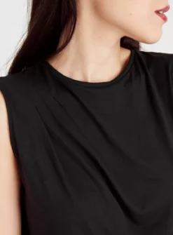 Black High Neck Shell Top 16 7 Black High Neck Shell Top 16 -Fit In Dress Sales tuc143288161 Black R Z003A 1