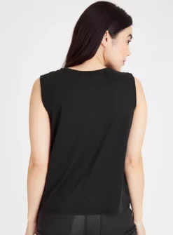Black High Neck Shell Top 16 6 Black High Neck Shell Top 16 -Fit In Dress Sales tuc143288161 Black R Z004A 1