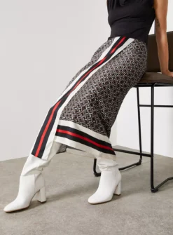 For All The Love Border Printed Satin Co-ord Wrap Skirt 12